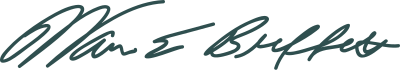 Signature of Warren Buffett