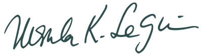Signature of Ursula K. Le Guin