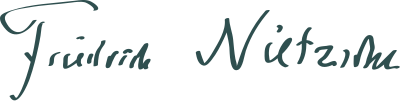 Signature of Friedrich Nietzsche