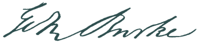 Signature of Edmund Burke