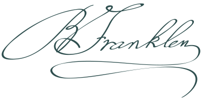 Signature of Benjamin Franklin