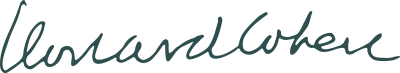 Signature of Leonard Cohen